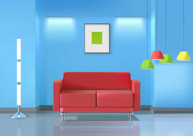 Modern interior wall finished with Efudo’s premium matt paint in a soft neutral tone